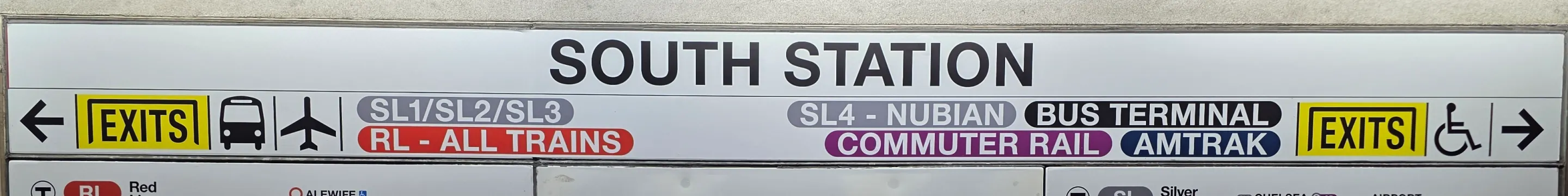 South Station Directional Sign